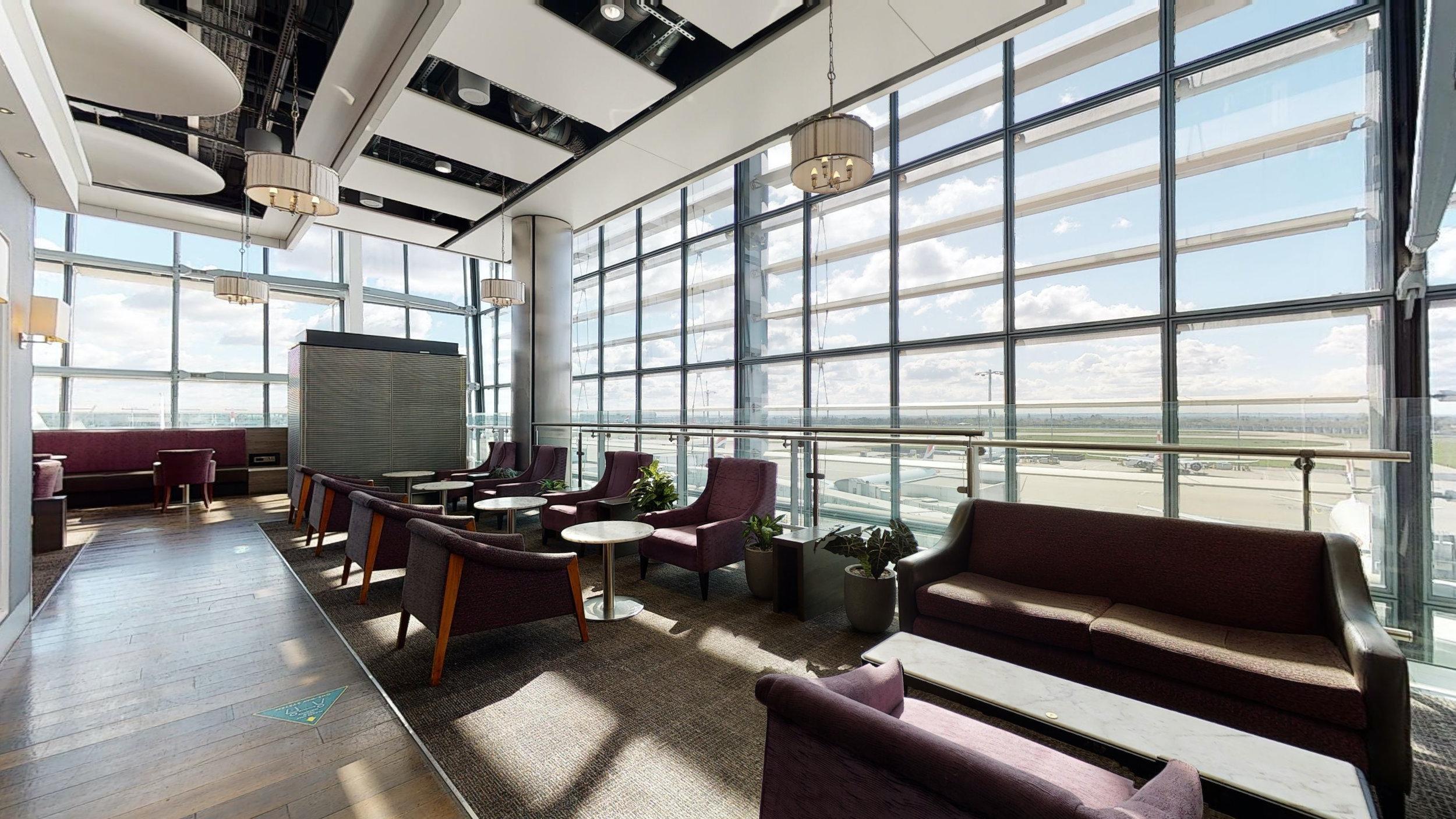 Club Aspire Heathrow Airport T5 Lounge Seating