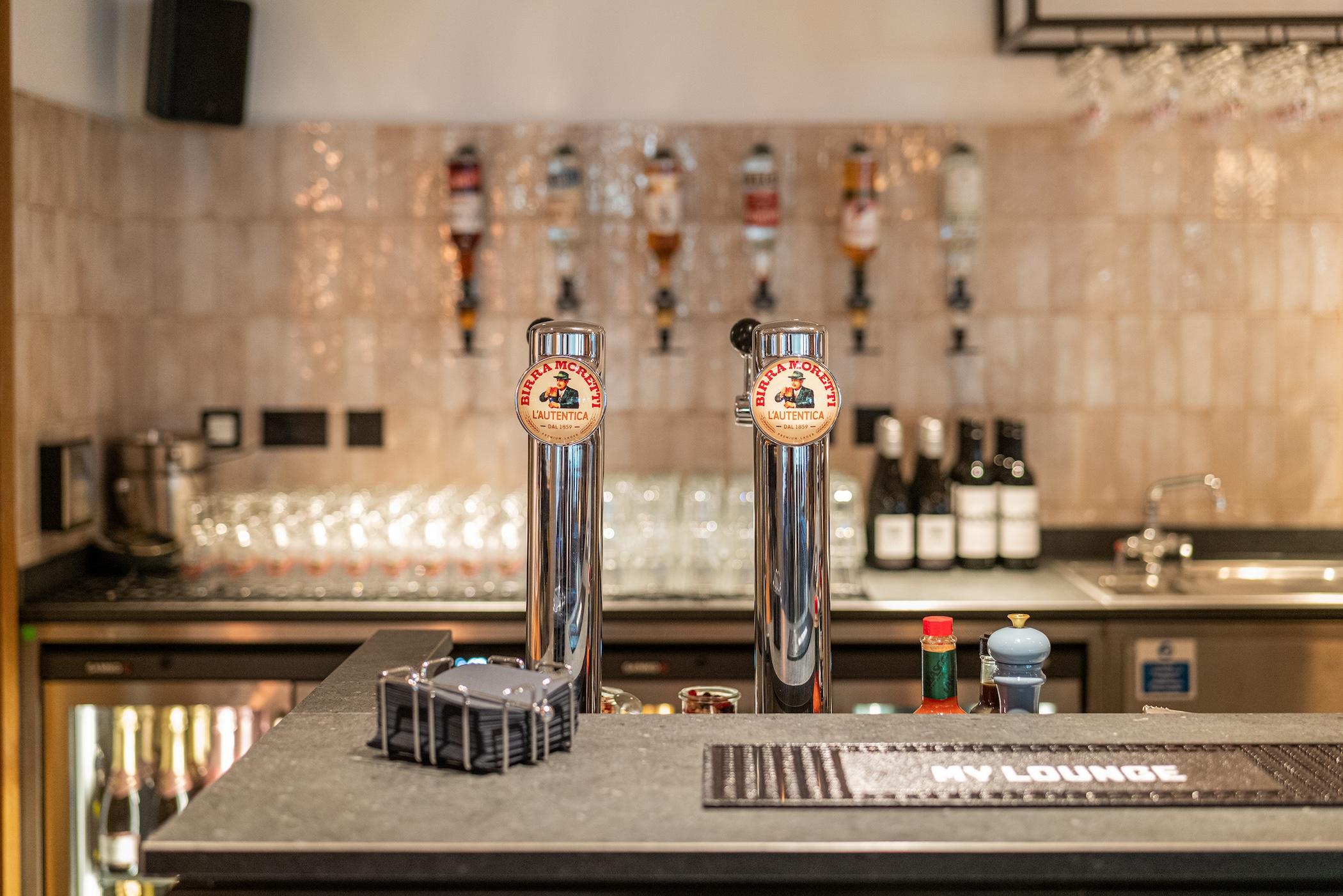 My Lounge at Luton Airport Full Beer Bar