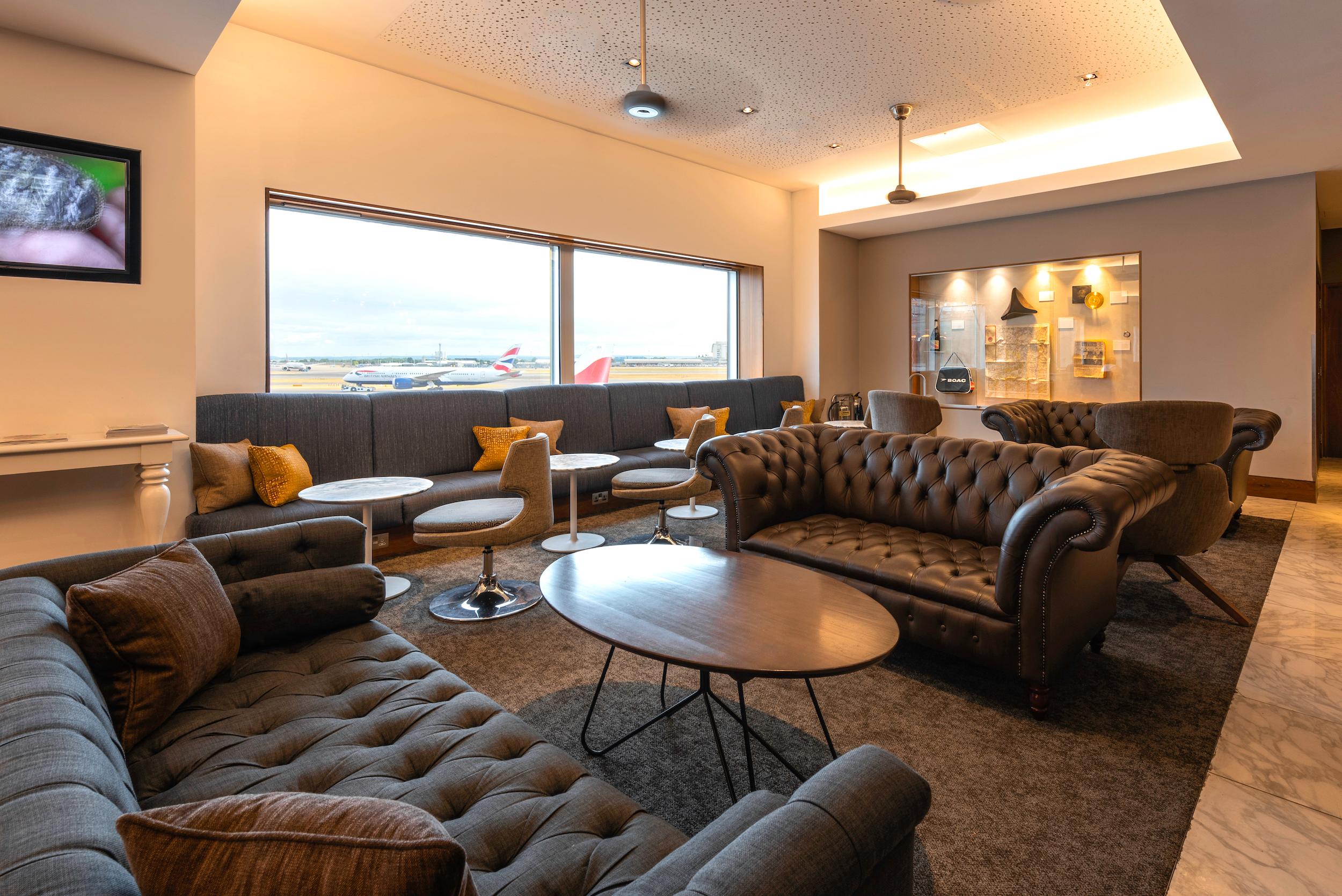 Heathrow Airport No1 Lounge Sofas
